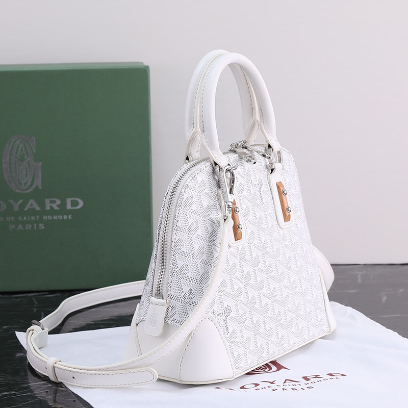 N品 GOYARD ゴヤール ヴァンドーム ミニバッグ VENDO2MINTY50CL50P ホワイト シルバー金具 激安優良店 - 画像 (9)
