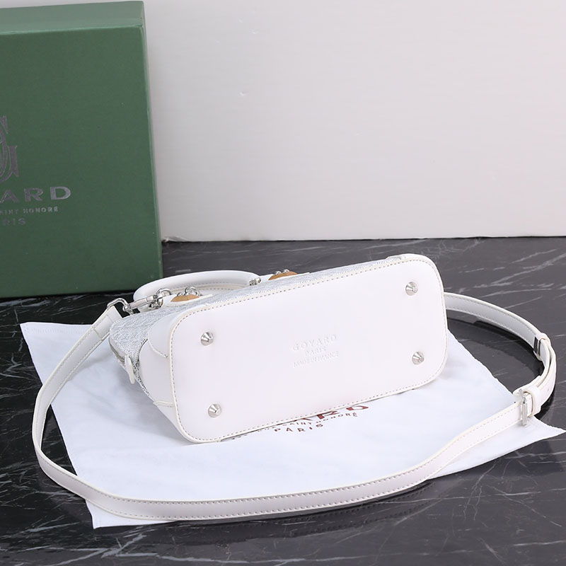N品 GOYARD ゴヤール ヴァンドーム ミニバッグ VENDO2MINTY50CL50P ホワイト シルバー金具 激安優良店 - 画像 (7)
