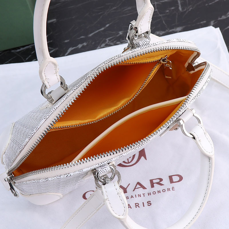 N品 GOYARD ゴヤール ヴァンドーム ミニバッグ VENDO2MINTY50CL50P ホワイト シルバー金具 激安優良店 - 画像 (2)