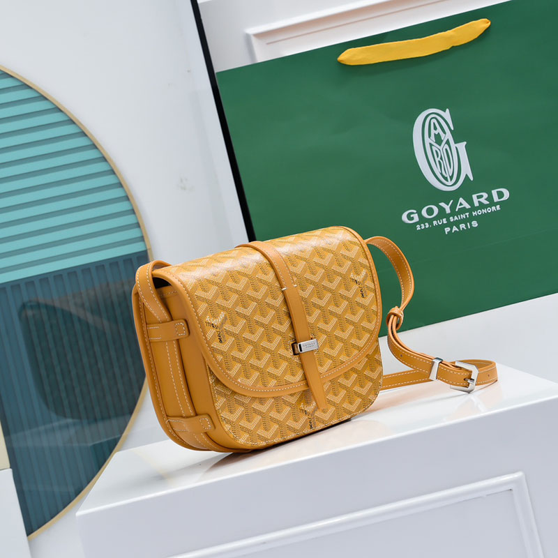 N品 GOYARD ゴヤール ベルヴェデーレPM バッグ BELVE3PMLTY08CG08P イエロー シルバー金具 激安優良店 - 画像 (9)
