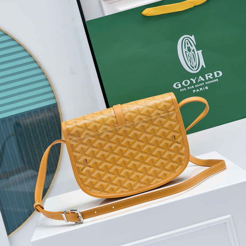 N品 GOYARD ゴヤール ベルヴェデーレPM バッグ BELVE3PMLTY08CG08P イエロー シルバー金具 激安優良店 - 画像 (8)