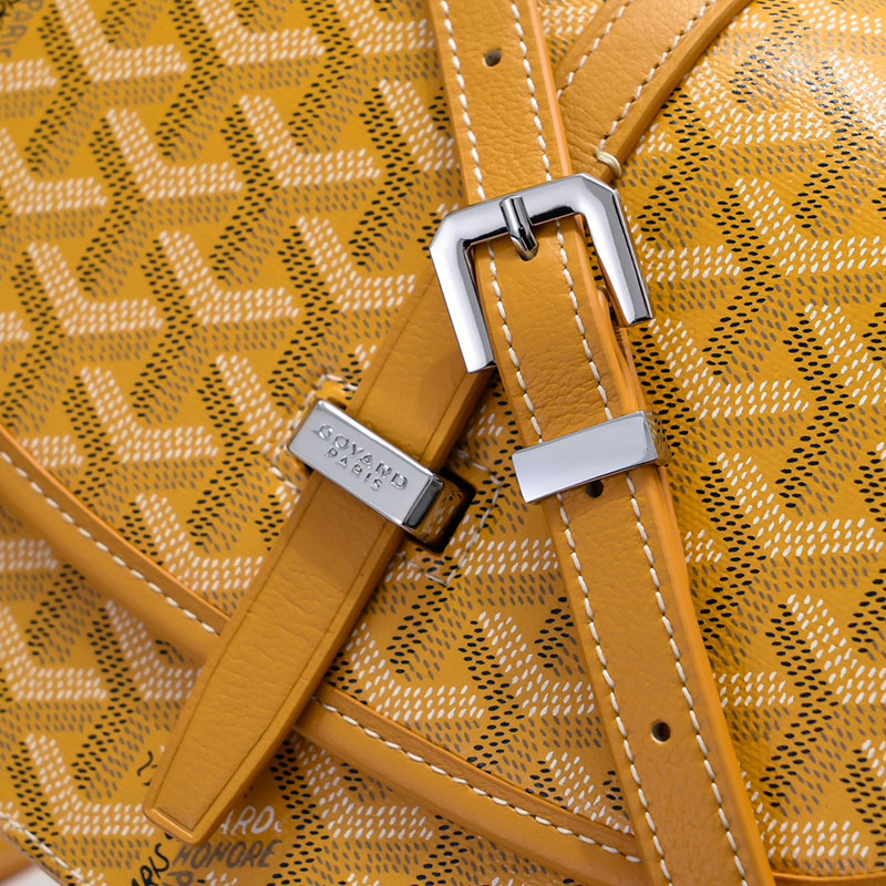 N品 GOYARD ゴヤール ベルヴェデーレPM バッグ BELVE3PMLTY08CG08P イエロー シルバー金具 激安優良店 - 画像 (6)