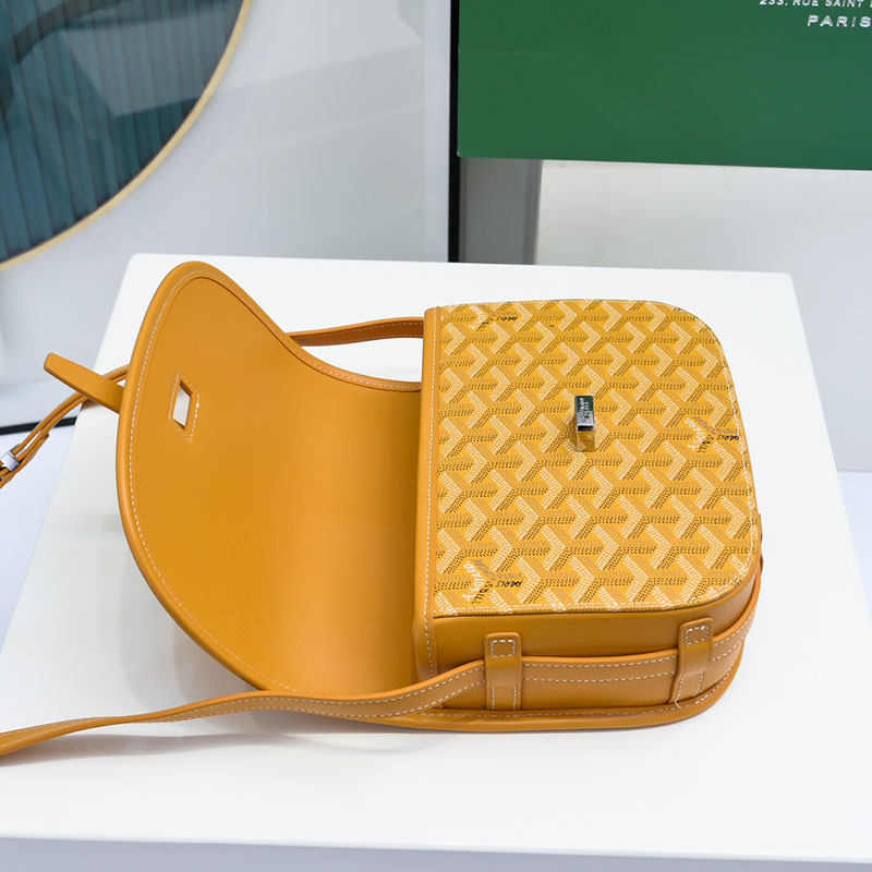 N品 GOYARD ゴヤール ベルヴェデーレPM バッグ BELVE3PMLTY08CG08P イエロー シルバー金具 激安優良店 - 画像 (4)