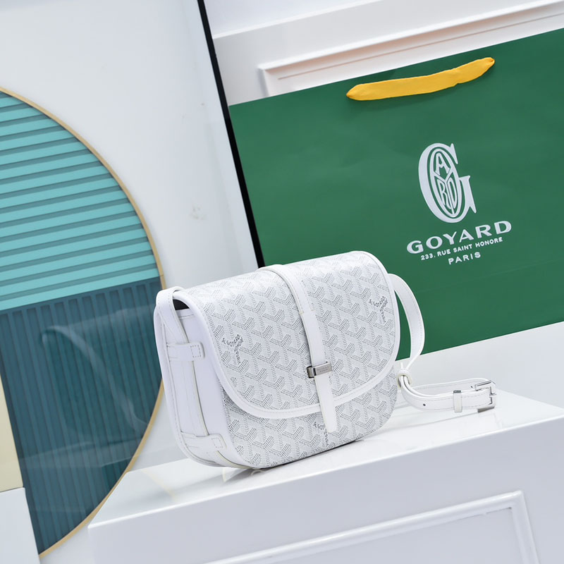 N品 GOYARD ゴヤール ベルヴェデーレPM バッグ BELVE3PMLTY50CG50P ホワイト シルバー金具 激安優良店 - 画像 (9)