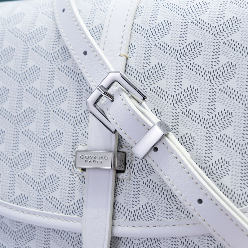 N品 GOYARD ゴヤール ベルヴェデーレPM バッグ BELVE3PMLTY50CG50P ホワイト シルバー金具 激安優良店 - 画像 (6)