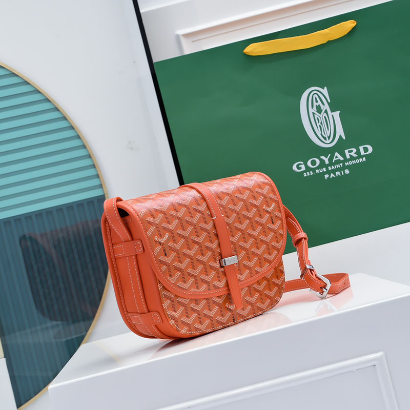 N品 GOYARD ゴヤール ベルヴェデーレPM バッグ BELVE3PMLTY07CG07P オレンジ シルバー金具 激安優良店 - 画像 (9)