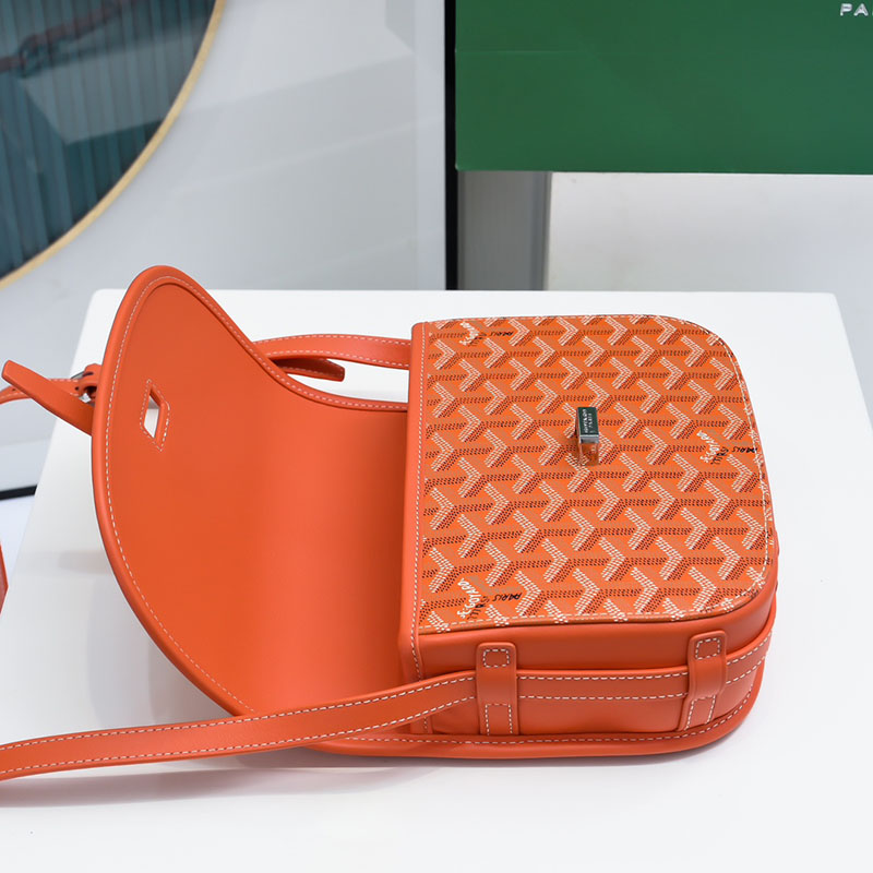 N品 GOYARD ゴヤール ベルヴェデーレPM バッグ BELVE3PMLTY07CG07P オレンジ シルバー金具 激安優良店 - 画像 (4)