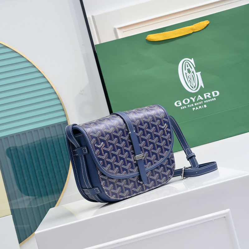 N品 GOYARD ゴヤール ベルヴェデーレPM バッグ BELVE3PMLTY12CG12P ネイビーブルー シルバー金具 激安優良店 - 画像 (9)
