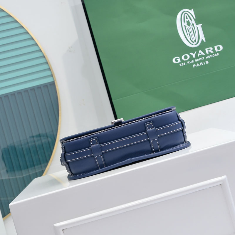 N品 GOYARD ゴヤール ベルヴェデーレPM バッグ BELVE3PMLTY12CG12P ネイビーブルー シルバー金具 激安優良店 - 画像 (7)