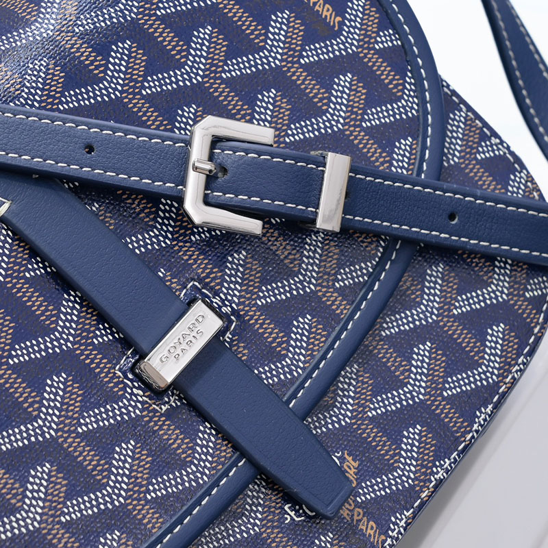 N品 GOYARD ゴヤール ベルヴェデーレPM バッグ BELVE3PMLTY12CG12P ネイビーブルー シルバー金具 激安優良店 - 画像 (6)