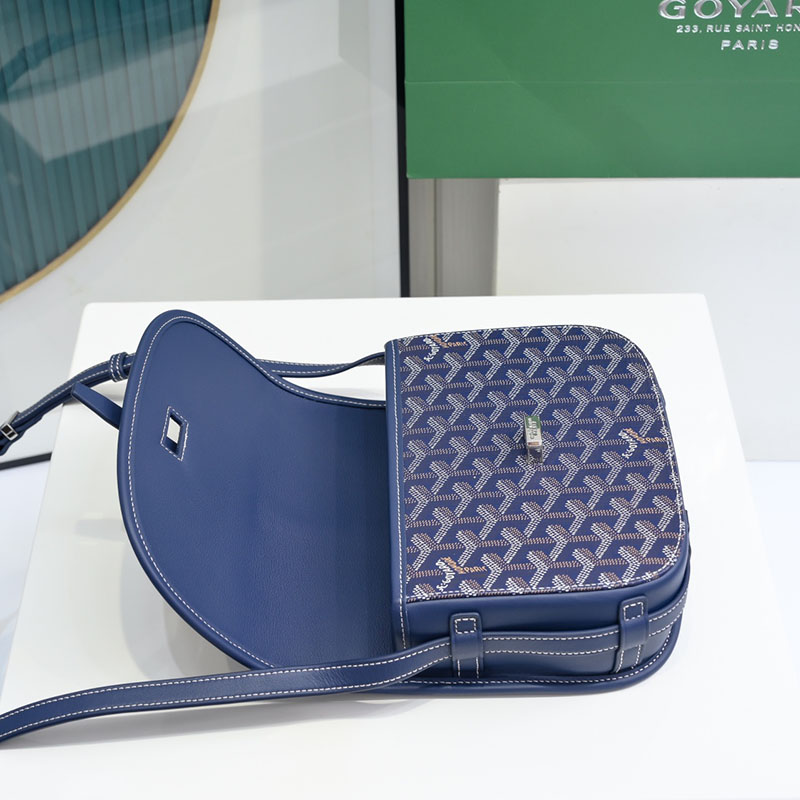 N品 GOYARD ゴヤール ベルヴェデーレPM バッグ BELVE3PMLTY12CG12P ネイビーブルー シルバー金具 激安優良店 - 画像 (3)