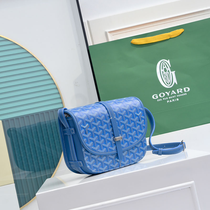 N品 GOYARD ゴヤール ベルヴェデーレPM バッグ BELVE3PMLTY10CG10P スカイブルー シルバー金具 激安優良店 - 画像 (9)