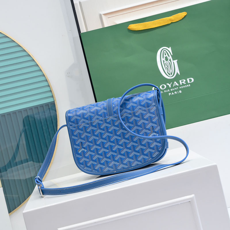 N品 GOYARD ゴヤール ベルヴェデーレPM バッグ BELVE3PMLTY10CG10P スカイブルー シルバー金具 激安優良店 - 画像 (8)