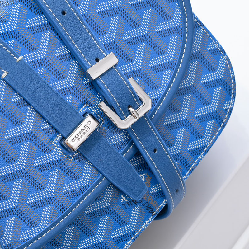 N品 GOYARD ゴヤール ベルヴェデーレPM バッグ BELVE3PMLTY10CG10P スカイブルー シルバー金具 激安優良店 - 画像 (6)