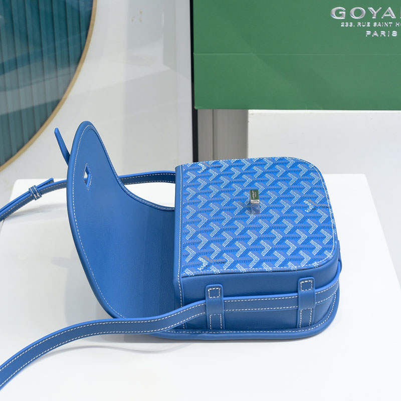 N品 GOYARD ゴヤール ベルヴェデーレPM バッグ BELVE3PMLTY10CG10P スカイブルー シルバー金具 激安優良店 - 画像 (5)