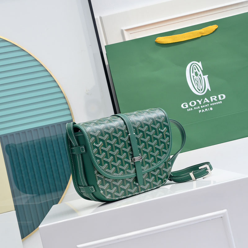 N品 GOYARD ゴヤール ベルヴェデーレPM バッグ BELVE3PMLTY09CG09P グリーン シルバー金具 激安優良店 - 画像 (9)