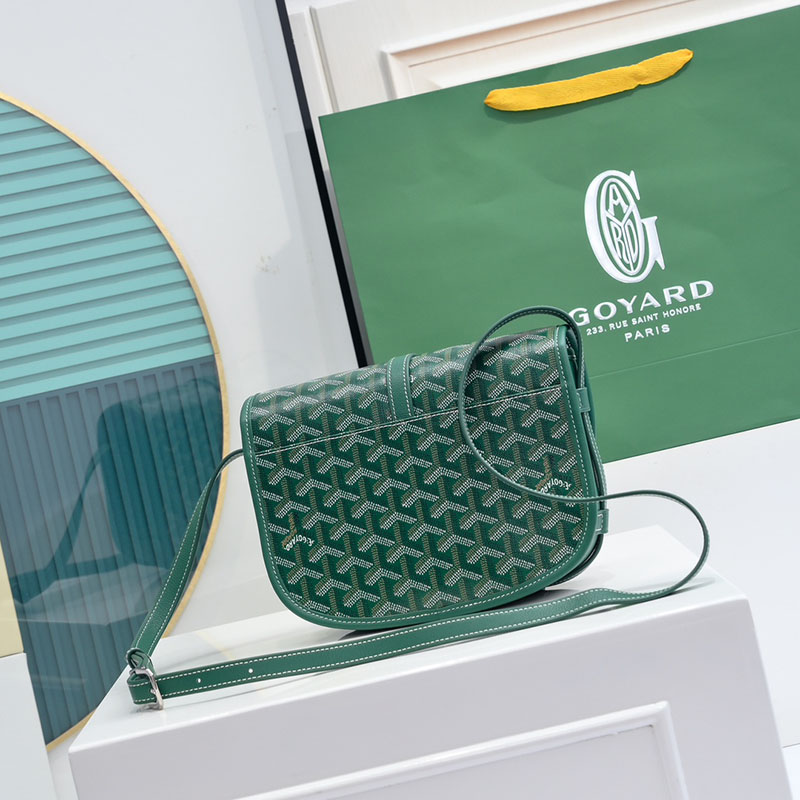 N品 GOYARD ゴヤール ベルヴェデーレPM バッグ BELVE3PMLTY09CG09P グリーン シルバー金具 激安優良店 - 画像 (8)