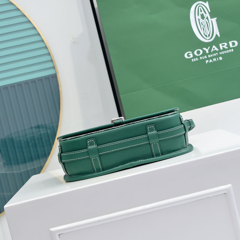 N品 GOYARD ゴヤール ベルヴェデーレPM バッグ BELVE3PMLTY09CG09P グリーン シルバー金具 激安優良店 - 画像 (7)