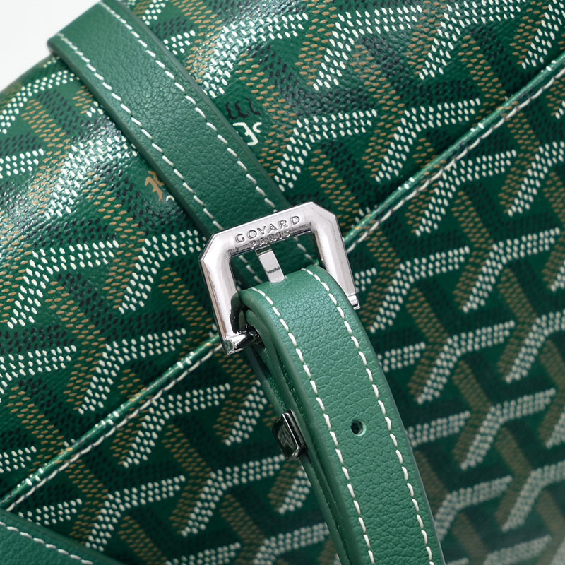 N品 GOYARD ゴヤール ベルヴェデーレPM バッグ BELVE3PMLTY09CG09P グリーン シルバー金具 激安優良店 - 画像 (5)