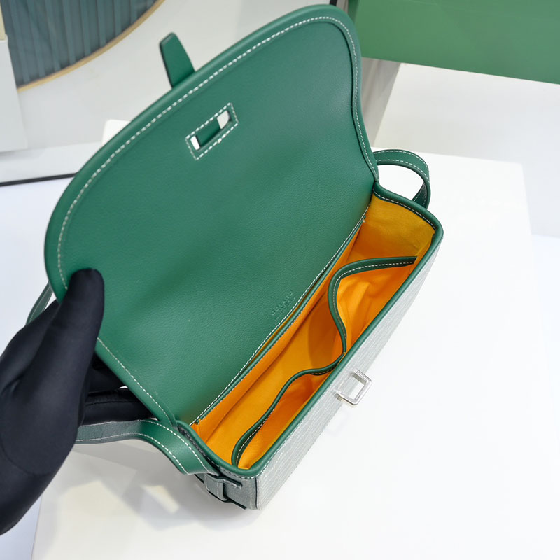 N品 GOYARD ゴヤール ベルヴェデーレPM バッグ BELVE3PMLTY09CG09P グリーン シルバー金具 激安優良店 - 画像 (2)