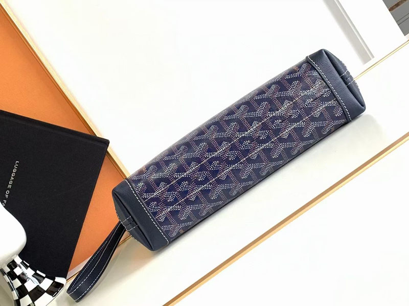 N品 GOYARD ゴヤール コンティポーチ CONTIPPMLTY12CL12P ネイビーブルー シルバー金具 激安優良店 - 画像 (7)