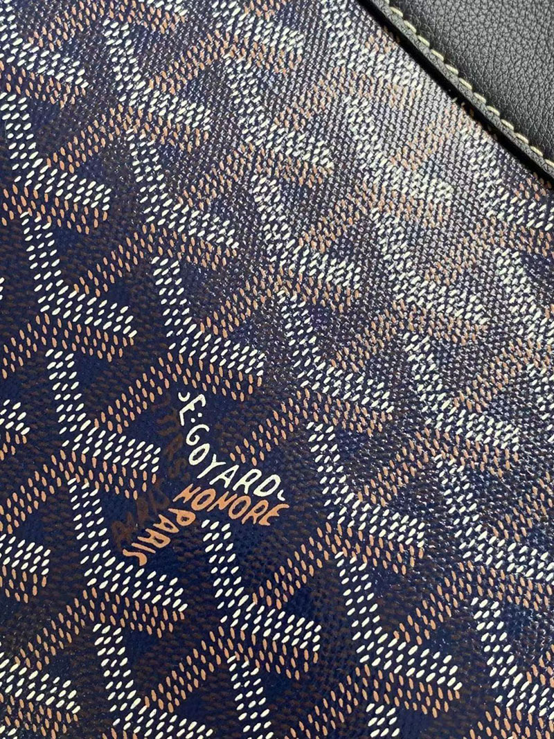 N品 GOYARD ゴヤール コンティポーチ CONTIPPMLTY12CL12P ネイビーブルー シルバー金具 激安優良店 - 画像 (6)