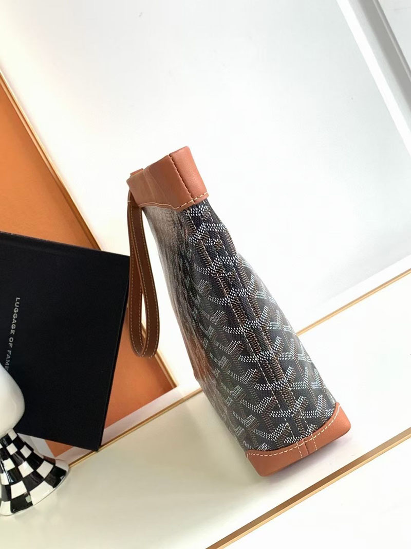 N品 GOYARD ゴヤール コンティポーチ CONTIPPMLTY01CL03P ブラック&ナチュラル シルバー金具 激安優良店 - 画像 (9)