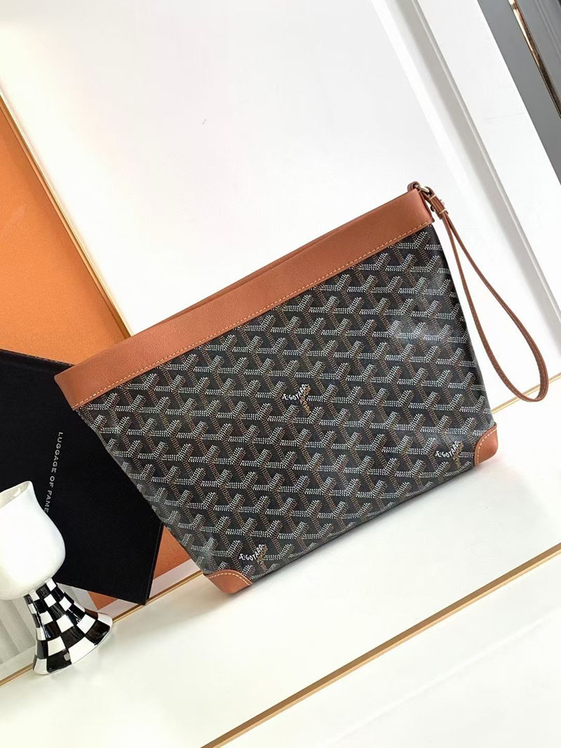 N品 GOYARD ゴヤール コンティポーチ CONTIPPMLTY01CL03P ブラック&ナチュラル シルバー金具 激安優良店 - 画像 (8)