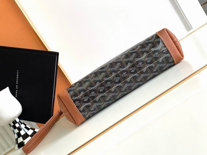 N品 GOYARD ゴヤール コンティポーチ CONTIPPMLTY01CL03P ブラック&ナチュラル シルバー金具 激安優良店 - 画像 (7)