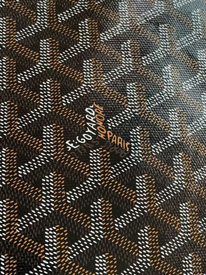 N品 GOYARD ゴヤール コンティポーチ CONTIPPMLTY01CL03P ブラック&ナチュラル シルバー金具 激安優良店 - 画像 (6)