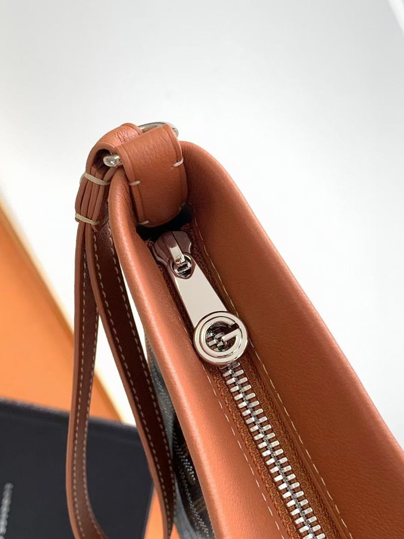 N品 GOYARD ゴヤール コンティポーチ CONTIPPMLTY01CL03P ブラック&ナチュラル シルバー金具 激安優良店 - 画像 (4)