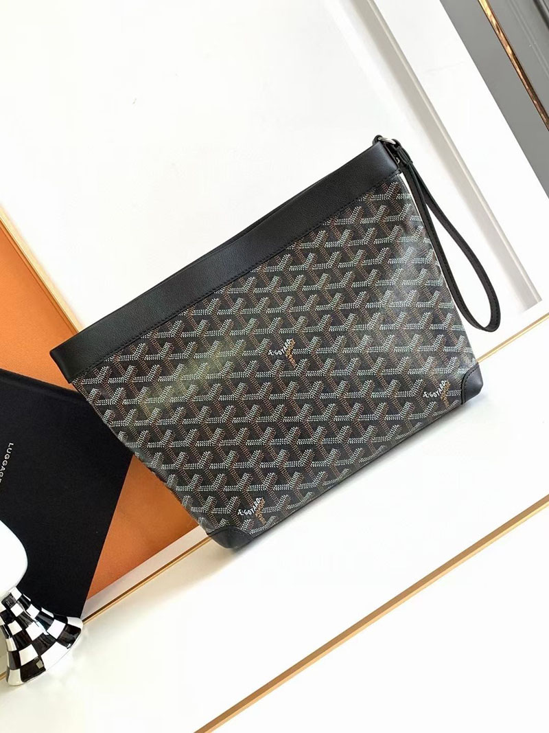 N品 GOYARD ゴヤール コンティポーチ CONTIPPMLTY01CL01P ブラック シルバー金具 激安優良店 - 画像 (8)