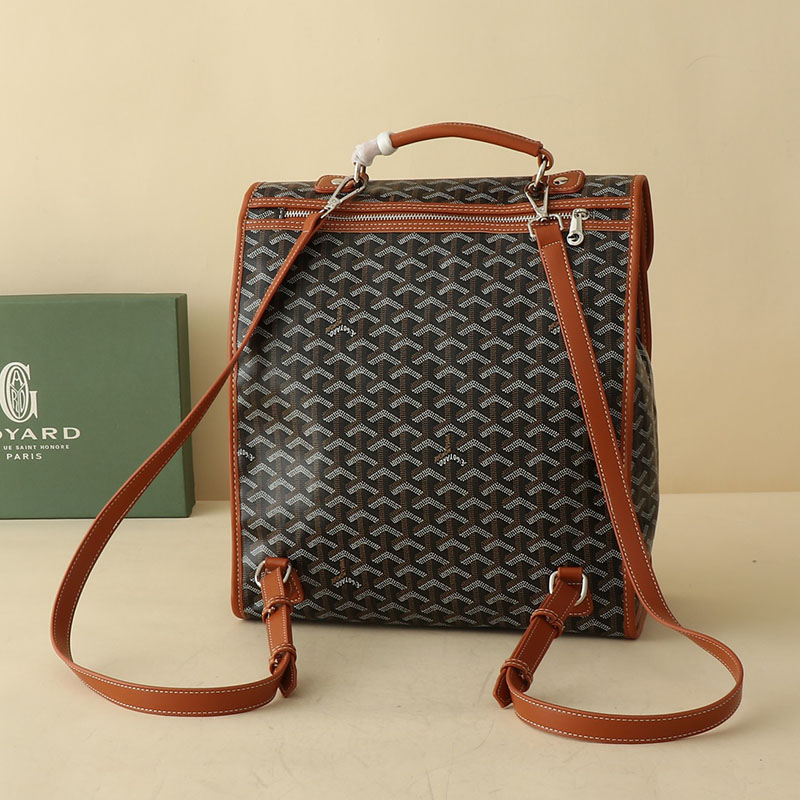 N品 GOYARD ゴヤール サン=レジェ・バックパック STLEGEMMLTY01CG03P ブラック&ナチュラル シルバー金具 激安優良店 - 画像 (8)