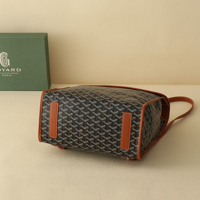 N品 GOYARD ゴヤール サン=レジェ・バックパック STLEGEMMLTY01CG03P ブラック&ナチュラル シルバー金具 激安優良店 - 画像 (5)