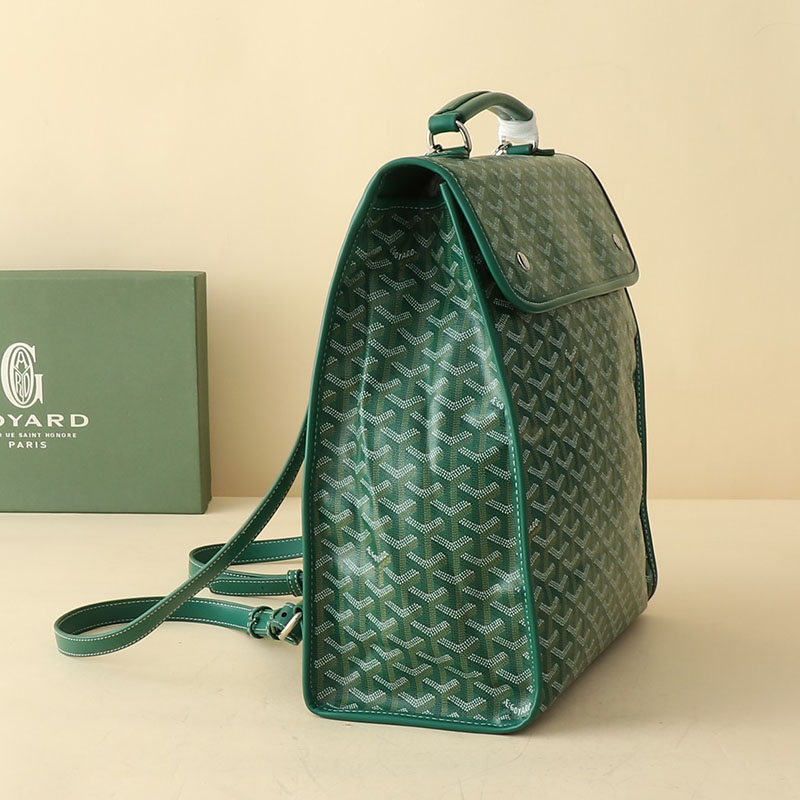 N品 GOYARD ゴヤール サン=レジェ・バックパック STLEGEMMLTY09CG09P グリーン シルバー金具 激安優良店 - 画像 (9)