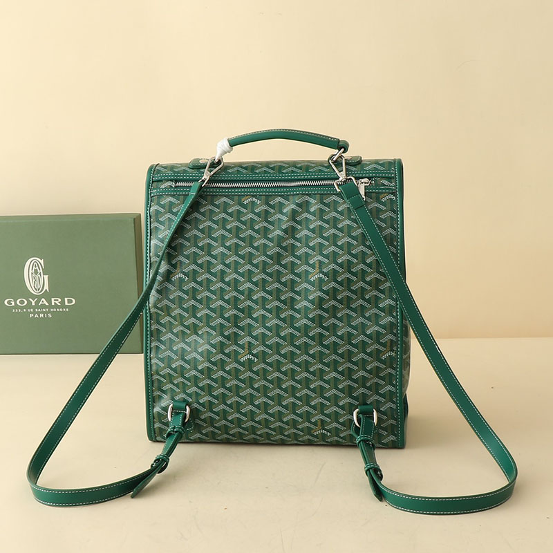 N品 GOYARD ゴヤール サン=レジェ・バックパック STLEGEMMLTY09CG09P グリーン シルバー金具 激安優良店 - 画像 (8)