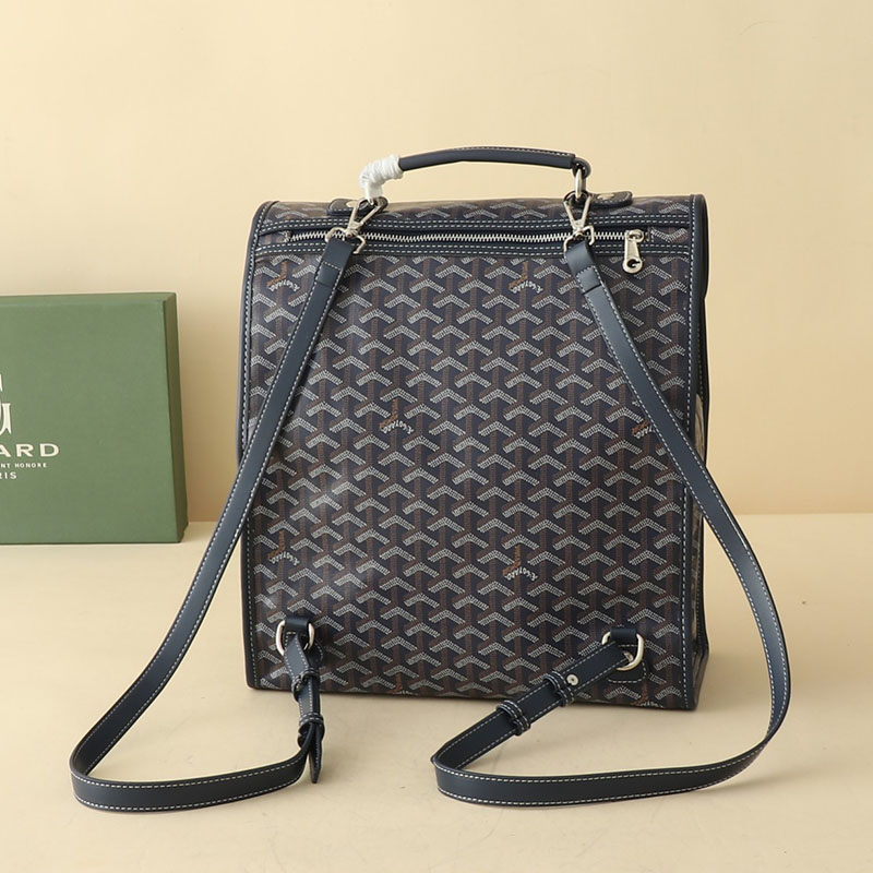 N品 GOYARD ゴヤール サン=レジェ・バックパック STLEGEMMLTY12CG12P ネイビーブルー シルバー金具 激安優良店 - 画像 (8)