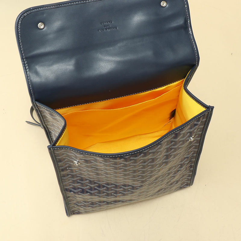 N品 GOYARD ゴヤール サン=レジェ・バックパック STLEGEMMLTY12CG12P ネイビーブルー シルバー金具 激安優良店 - 画像 (3)