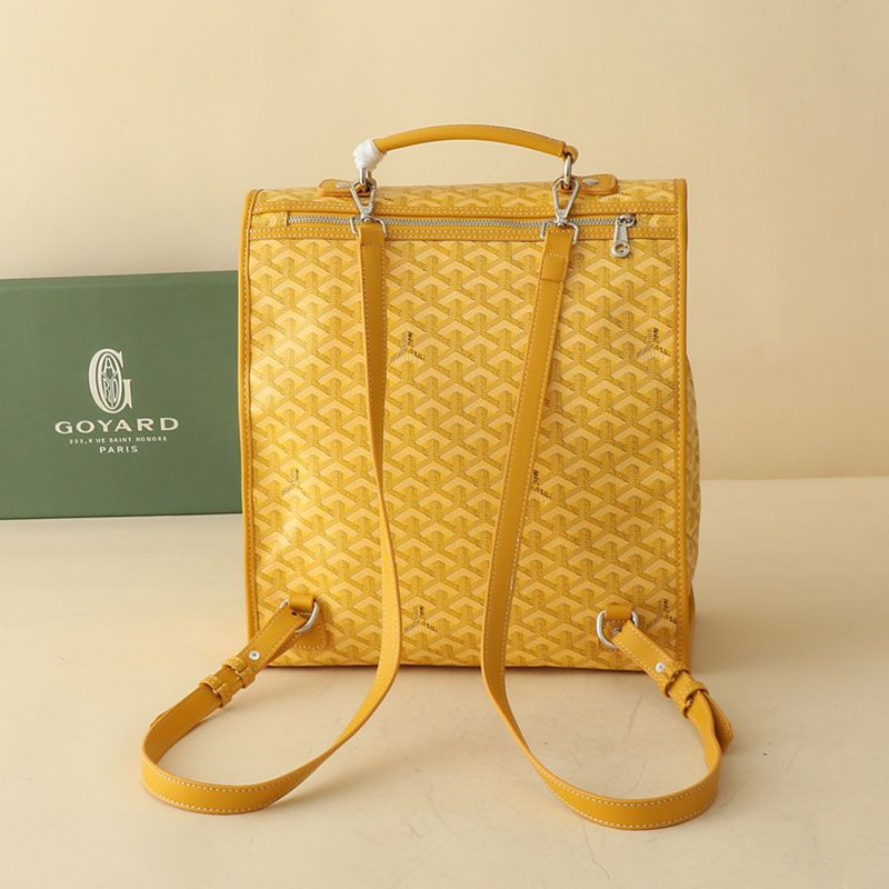N品 GOYARD ゴヤール サン=レジェ・バックパック STLEGEMMLTY08CG08P イエロー シルバー金具 激安優良店 - 画像 (8)