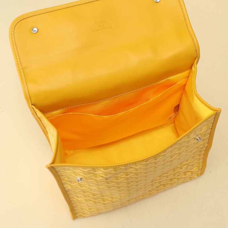 N品 GOYARD ゴヤール サン=レジェ・バックパック STLEGEMMLTY08CG08P イエロー シルバー金具 激安優良店 - 画像 (4)