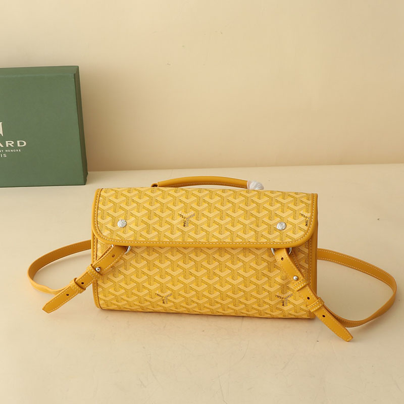 N品 GOYARD ゴヤール サン=レジェ・バックパック STLEGEMMLTY08CG08P イエロー シルバー金具 激安優良店 - 画像 (3)