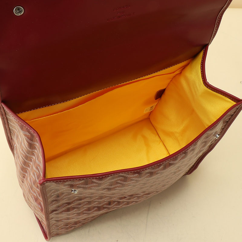 N品 GOYARD ゴヤール サン=レジェ・バックパック STLEGEMMLTY33CG33P バーガンディ シルバー金具 激安優良店 - 画像 (3)