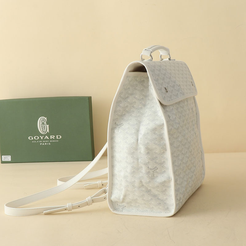 N品 GOYARD ゴヤール サン=レジェ・バックパック STLEGEMMLTY50CG50P ホワイト シルバー金具 激安優良店 - 画像 (9)