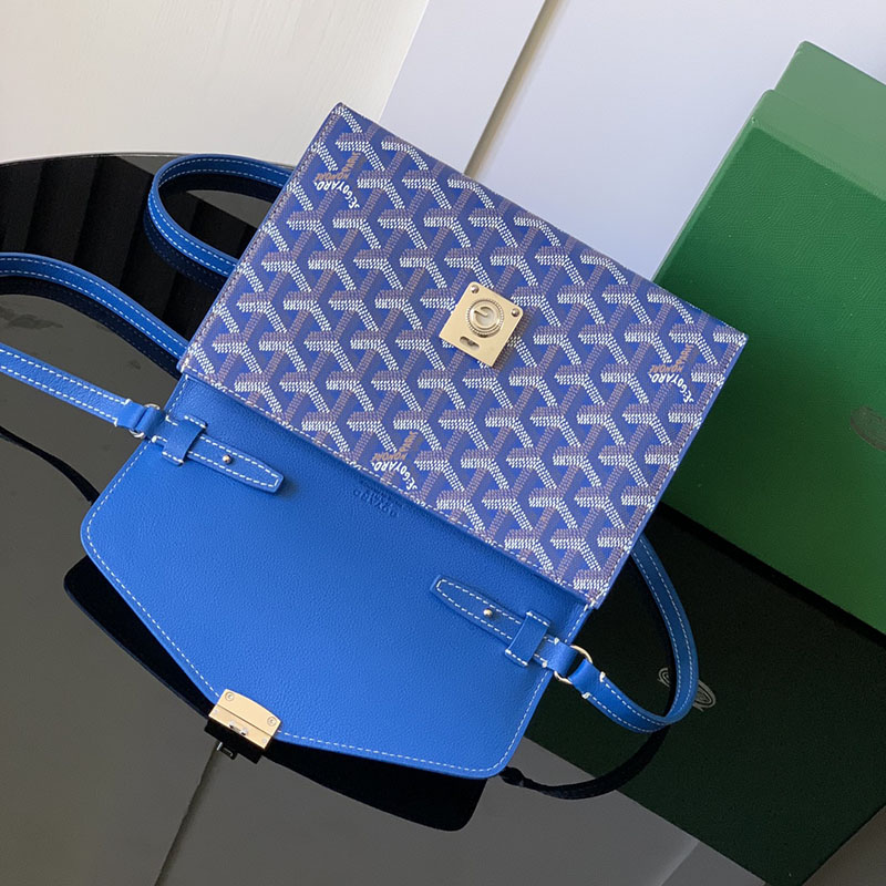 最高級ゴヤールスーパーコピー ゴヤールバッグコピー シープルポーチウォレット スカイブルー CHYPRPPMLTY10CL10P レザー シルバー金具 - 画像 (6)