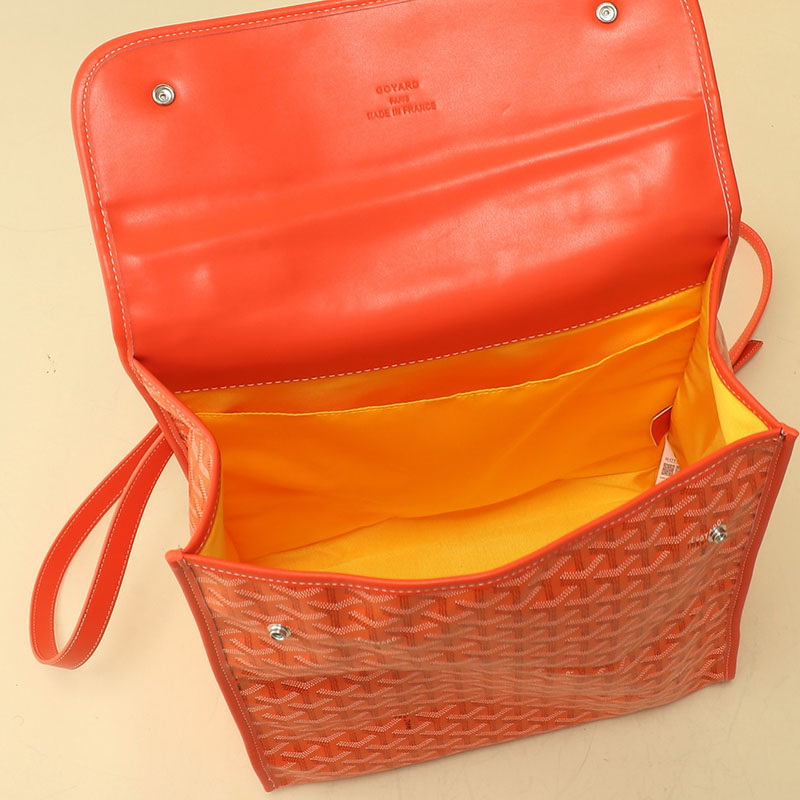 N品 GOYARD ゴヤール サン=レジェ・バックパック STLEGEMMLTY07CG07P オレンジ シルバー金具 激安優良店 - 画像 (4)