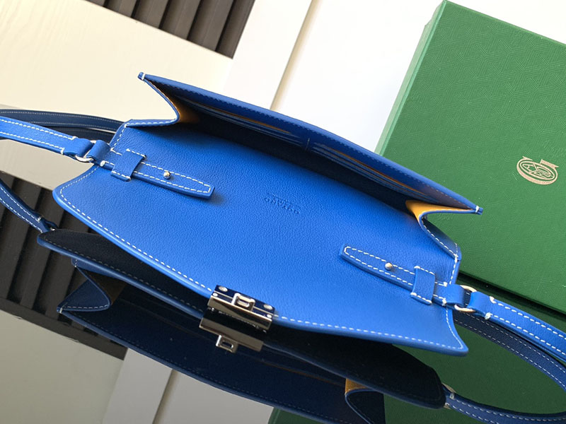 最高級ゴヤールスーパーコピー ゴヤールバッグコピー シープルポーチウォレット スカイブルー CHYPRPPMLTY10CL10P レザー シルバー金具 - 画像 (3)