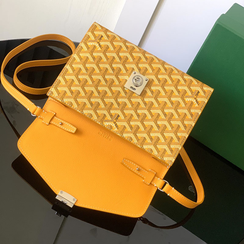 最高級ゴヤールスーパーコピー ゴヤールバッグコピー シープルポーチウォレット イエロー CHYPRPPMLTY08CL08P レザー シルバー金具 - 画像 (6)