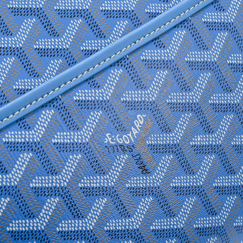 N品 GOYARD ゴヤール ジュバンス MM ポーチ JOUVENMMLTY10CL10P スカイブルー シルバー金具 激安優良店 - 画像 (6)