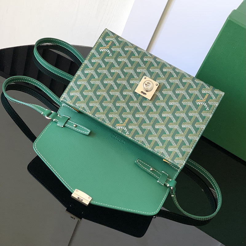 最高級ゴヤールスーパーコピー ゴヤールバッグコピー シープルポーチウォレット グリーン CHYPRPPMLTY09CL09P レザー シルバー金具 - 画像 (6)