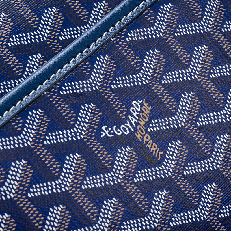 N品 GOYARD ゴヤール ジュバンス MM ポーチ JOUVENMMLTY12CL12P ネイビーブルー シルバー金具 激安優良店 - 画像 (6)